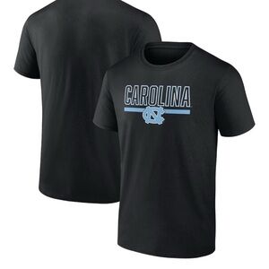 NWOT North Carolina Tar Heels Classic Inline Team T-Shirt - Black